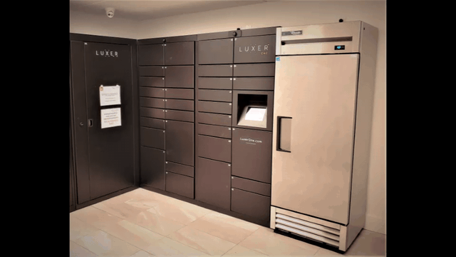 Lockourier fridge locker keeps perishable deliveries fresh